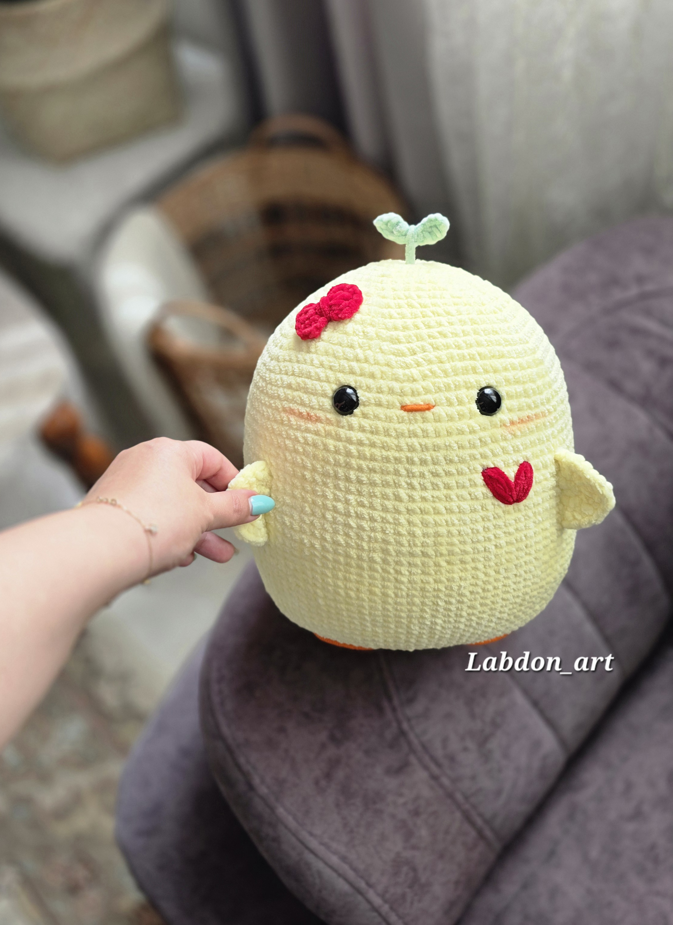 عروسک بافتنی جوجه (بزرگ زاده)